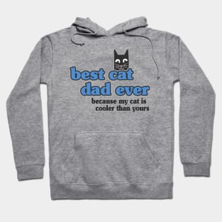 Best Cat Dad Ever Retro Vintage Daddy Gift Cats Hoodie